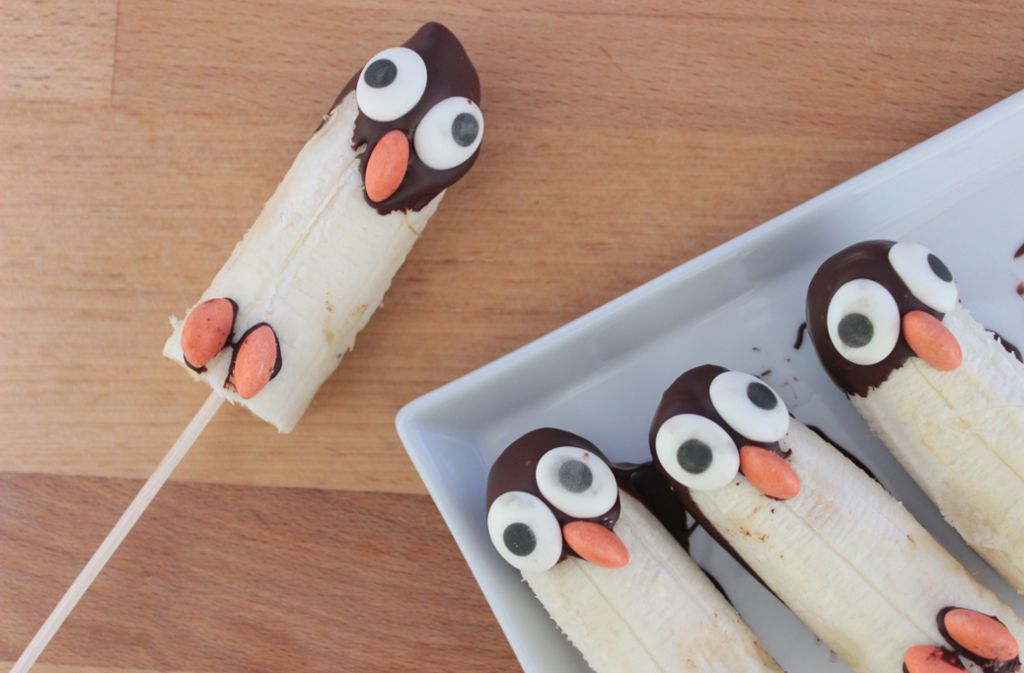 Rezept: Leckere Bananen-Pinguine